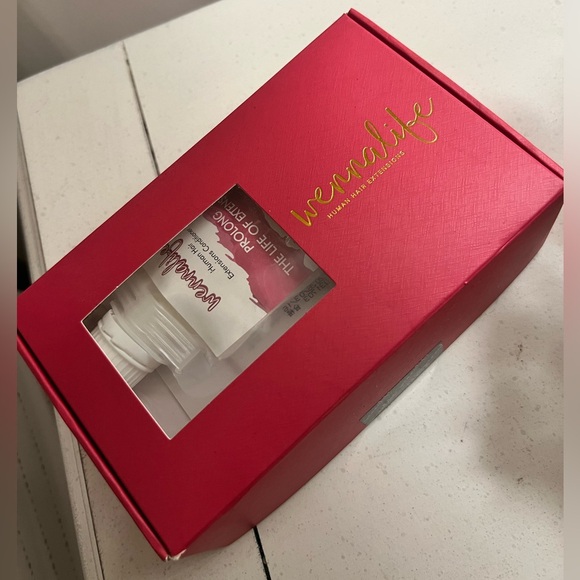 WENNALIFE Real Human Hair Extensions 20 inch Ash Blonde with Platinum highlights - Picture 3 of 9